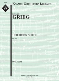 cover Holberg Suite, Op. 40 Orchestra sheet music cover